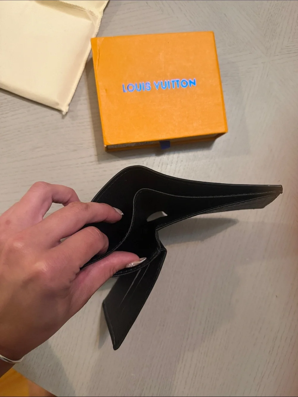 Louis Vuitton Black Monogram Eclipse Leather Bi-Fold Wallet